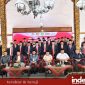 SOLID : Bupati Sumenep, Forkopimda, Ketua PKDI, Ketua DPP PKDI Jatim saat melakukan sesi foto bersama usai pengukuhan pengurus DPC PKDI Kabupaten Sumenep (Goto: Rez Indeks Jatim)