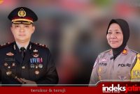 Kapolres Sumenep, AKBP Rivanda, S.I.K. (kiri), Kasat Lantas Polres Sumenep, AKP Ninit Titis Dwiyani, S.E.,  (kanan)