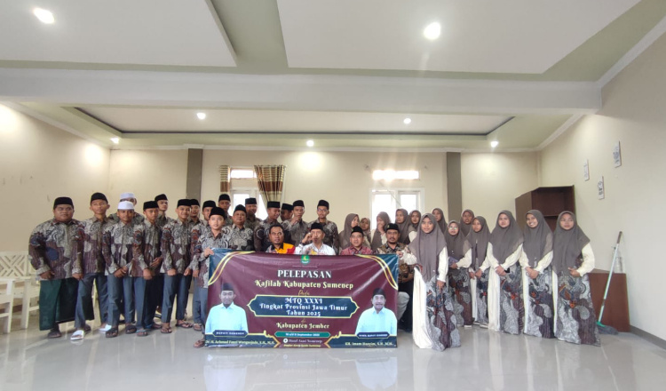 Peserta MTQ XXXI Provinsi Jawa Timur Asal Sumenep Resmi Diberangkatkan