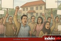 Ilustrasi Guru Honorer Demo Disdik Sumenep (Foto: Ils. Indeks Jatim)