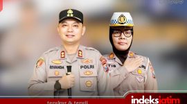 AKBP Rivanda, S.I.K, Kapolres Sumenep dan Kasat Lantas Polres Sumenep, AKP Ninit Titis Dewiyani, S.E.,